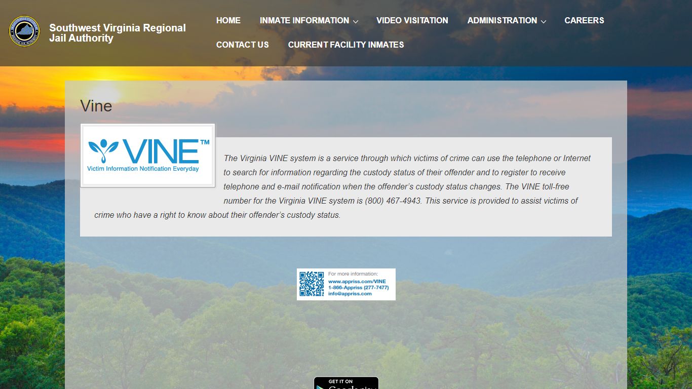 Vine – Southwest Virginia Regional Jail Authority